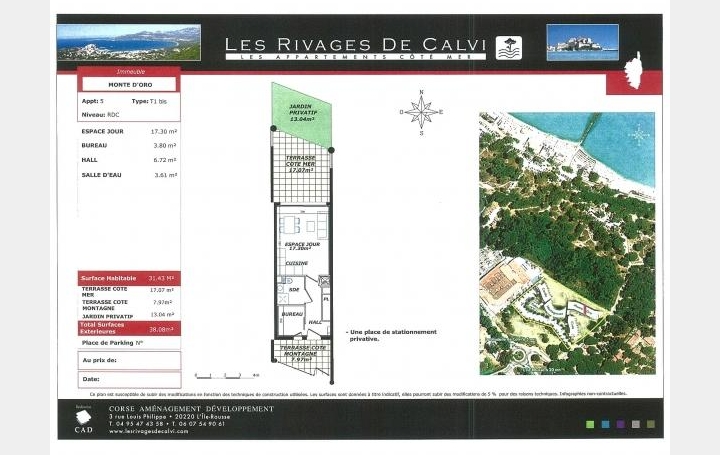 2A IMMOBILIER Calvi / L'Ile Rousse : Appartement | CALVI (20260) | 31 m2 | 166 120 € 